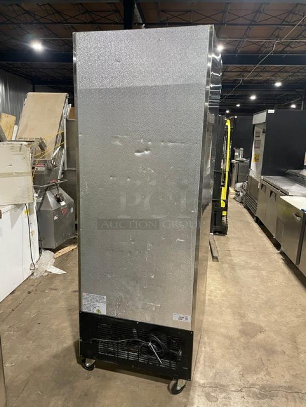 U-Star Commercial Single Door Reach In Freezer! All Stainless Steel! With Poly Coated Racks! On Casters! 115V! Model: USFZ-1D SN: 6396170218110112! - Image 4 of 9