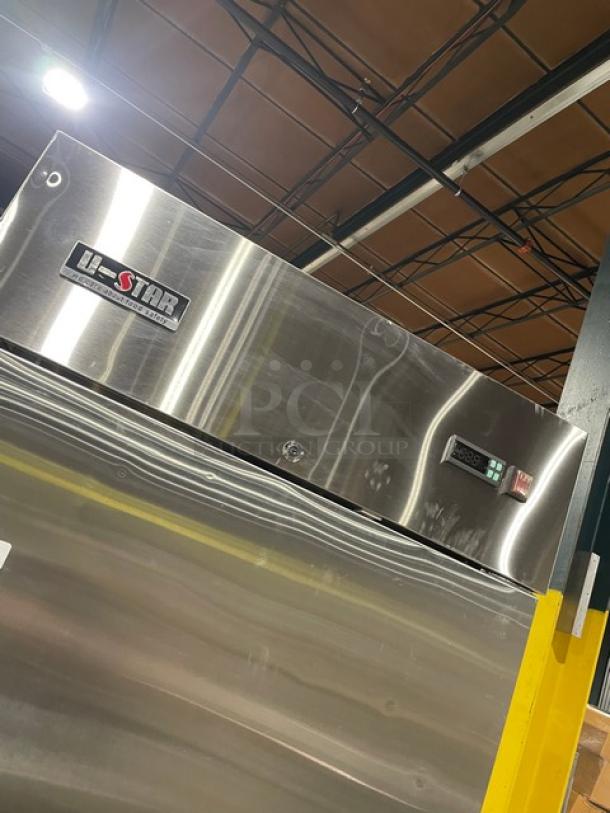 U-Star Commercial Single Door Reach In Freezer! All Stainless Steel! With Poly Coated Racks! On Casters! 115V! Model: USFZ-1D SN: 6396170218110112! - Image 8 of 9