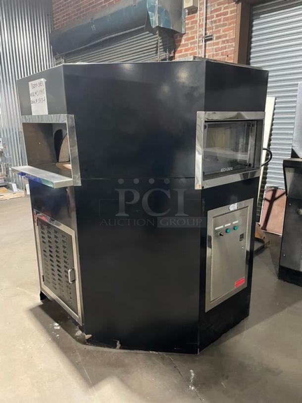New! Scratch-N-Dent! Beech Ovens Commercial Natural Gas Powered/Wood Fired  Round Stone Hearth Oven! With Stainless Steel Pizza Peel, Wire Brush & Coal Shovel! 120/110V! Model: RND1300-1003 / C0184847 SN: 0000033381 TE! - Image 2 of 14