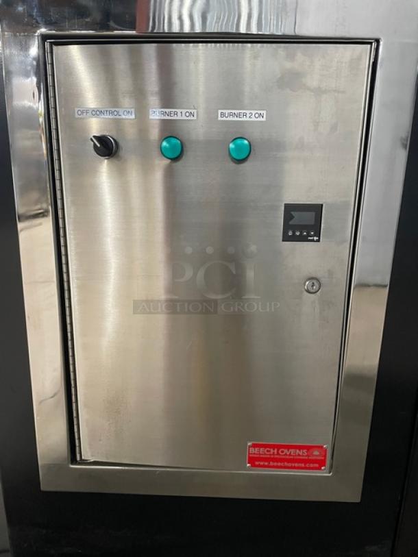 New! Scratch-N-Dent! Beech Ovens Commercial Natural Gas Powered/Wood Fired  Round Stone Hearth Oven! With Stainless Steel Pizza Peel, Wire Brush & Coal Shovel! 120/110V! Model: RND1300-1003 / C0184847 SN: 0000033381 TE! - Image 14 of 14