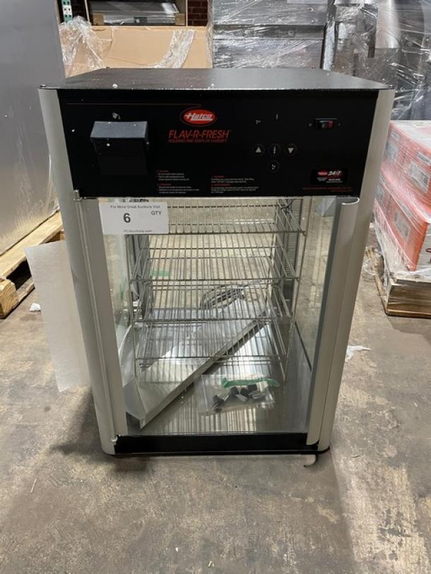 New! Scratch-N-Dent! Hatco! 2024!  Flav-R-Fresh Series Commercial Countertop 2 Door Heated Display Cabinet! With Tempered Glass Sides! With Humidity Control! With Multi-Purpose Rack! Model: FDWD-2X SN: 4176932401! 120V 1 Phase! With Legs! - Image 1 of 9