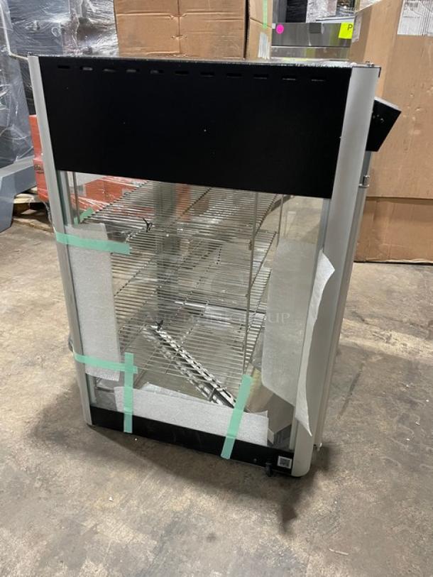 New! Scratch-N-Dent! Hatco! 2024!  Flav-R-Fresh Series Commercial Countertop 2 Door Heated Display Cabinet! With Tempered Glass Sides! With Humidity Control! With Multi-Purpose Rack! Model: FDWD-2X SN: 4176932401! 120V 1 Phase! With Legs! - Image 4 of 9