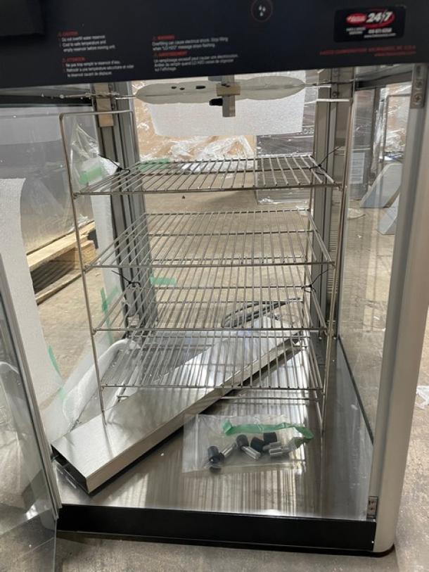 New! Scratch-N-Dent! Hatco! 2024!  Flav-R-Fresh Series Commercial Countertop 2 Door Heated Display Cabinet! With Tempered Glass Sides! With Humidity Control! With Multi-Purpose Rack! Model: FDWD-2X SN: 4176932401! 120V 1 Phase! With Legs! - Image 5 of 9