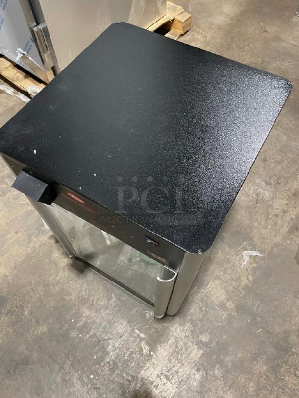 New! Scratch-N-Dent! Hatco! 2024!  Flav-R-Fresh Series Commercial Countertop 2 Door Heated Display Cabinet! With Tempered Glass Sides! With Humidity Control! With Multi-Purpose Rack! Model: FDWD-2X SN: 4176932401! 120V 1 Phase! With Legs! - Image 8 of 9