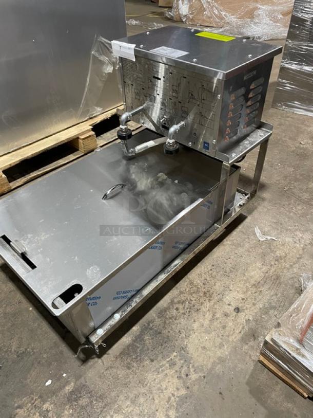 New! Scratch-N-Dent! Pitco Commercial Stainless Steel Portable 75LB Fryer Oil Filter-Suction Machine! On Casters! 115V 1 Phase! Model: P18 SN: F24CA004303! With New In Box Heavy-Duty 17.5x28 Fryer Filter Sheets! All One Money! - Image 2 of 15