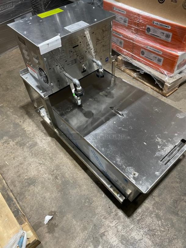 New! Scratch-N-Dent! Pitco Commercial Stainless Steel Portable 75LB Fryer Oil Filter-Suction Machine! On Casters! 115V 1 Phase! Model: P18 SN: F24CA004303! With New In Box Heavy-Duty 17.5x28 Fryer Filter Sheets! All One Money! - Image 10 of 15