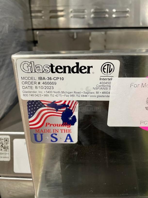 Brand New! Scratch-N-Dent! 2023! GlasTender Commercial Stainless Steel Underbar Ice Bin! With 10-Circuit Cold Plate! With Back Splash! With Drain! Model: IBA-36-CP10! On Legs! - Image 9 of 9