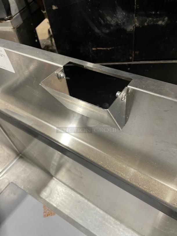 Brand New! Scratch-N-Dent! 2024! GlasTender Commercial Stainless Steel Underbar Ice Bin! With 10-Circuit Cold Plate! With Back Splash! With Drain! Model: IBA-30-CP10! On Legs! - Image 8 of 9