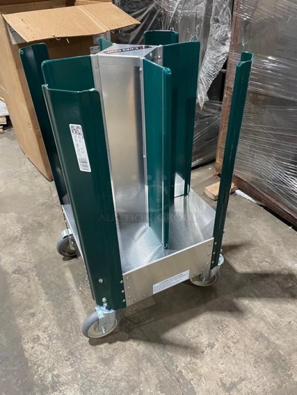 New In The Box! Scratch-N-Dent! Cres Cor Commercial Stainless Steel Adjustable Dish Dolly For 6 7/8" - 8 1/4" Plates! On Casters! Model: 501-7-240 SN: JCD-J000676257-001! - Image 4 of 9