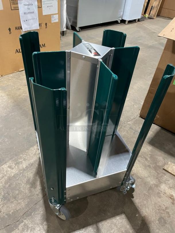 New In The Box! Scratch-N-Dent! Cres Cor Commercial Stainless Steel Adjustable Dish Dolly For 6 7/8" - 8 1/4" Plates! On Casters! Model: 501-7-240 SN: JCD-J000676257-001! - Image 5 of 9