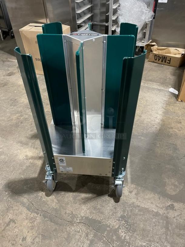 New In The Box! Scratch-N-Dent! Cres Cor Commercial Stainless Steel Adjustable Dish Dolly For 6 7/8" - 8 1/4" Plates! On Casters! Model: 501-7-240 SN: JCD-J000676257-001! - Image 6 of 9
