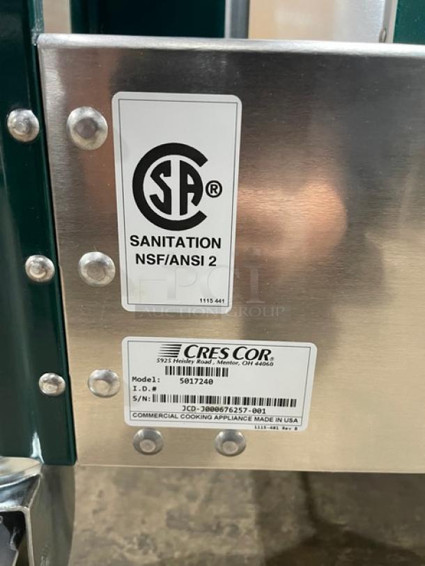 New In The Box! Scratch-N-Dent! Cres Cor Commercial Stainless Steel Adjustable Dish Dolly For 6 7/8" - 8 1/4" Plates! On Casters! Model: 501-7-240 SN: JCD-J000676257-001! - Image 7 of 9