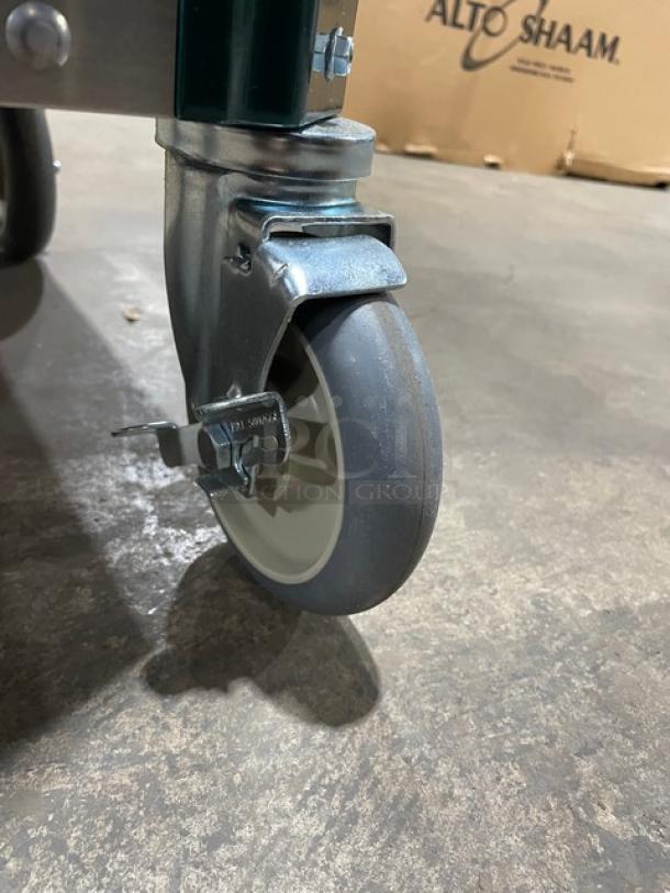 New In The Box! Scratch-N-Dent! Cres Cor Commercial Stainless Steel Adjustable Dish Dolly For 6 7/8" - 8 1/4" Plates! On Casters! Model: 501-7-240 SN: JCD-J000676257-001! - Image 8 of 9