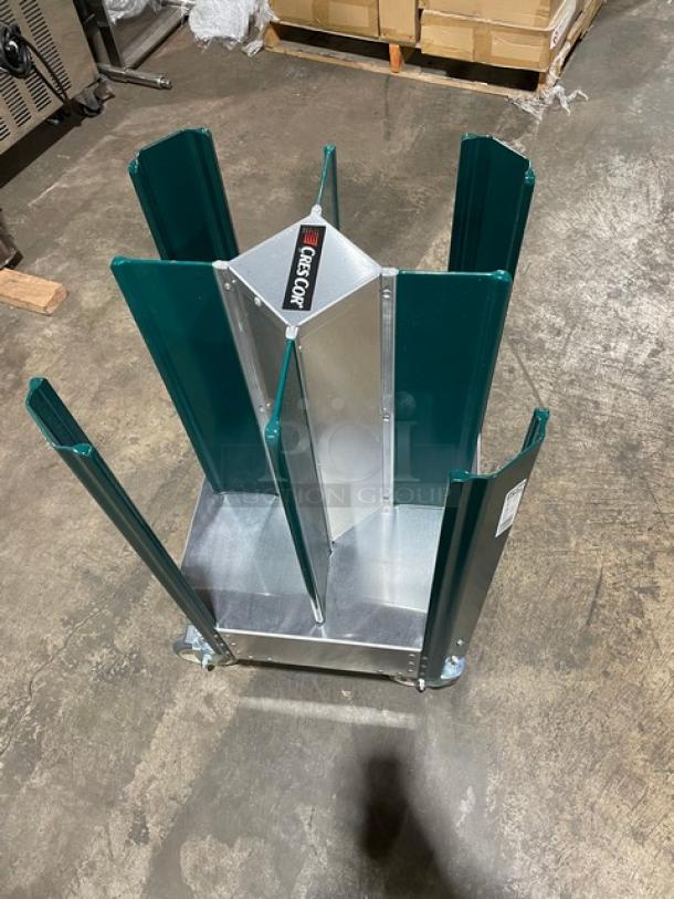 New In The Box! Scratch-N-Dent! Cres Cor Commercial Stainless Steel Adjustable Dish Dolly For 6 7/8" - 8 1/4" Plates! On Casters! Model: 501-7-240 SN: JCD-J000676257-001! - Image 9 of 9