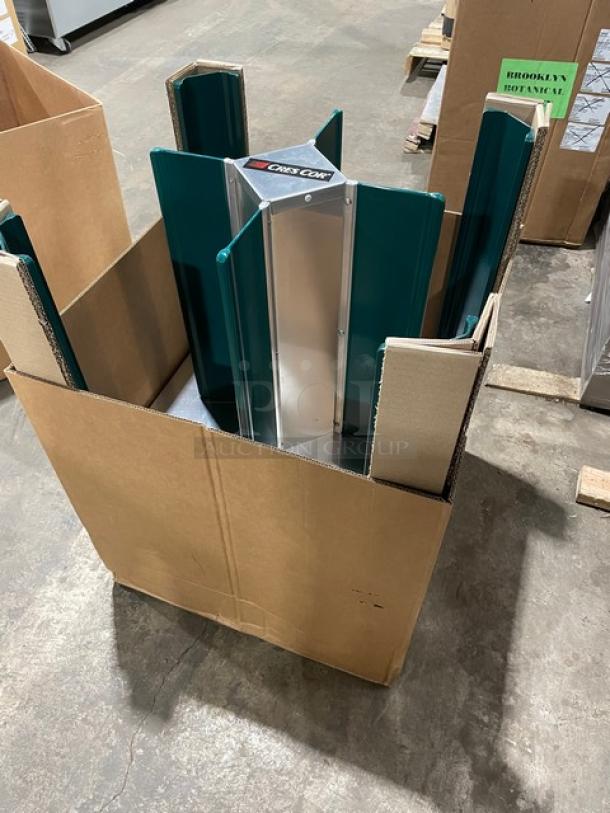 New In The Box! Scratch-N-Dent! Cres Cor Commercial Stainless Steel Adjustable Dish Dolly For 9 7/8" - 11" Plates! On Casters! Model: 501-10-240 SN: DCE-J000691829-002! - Image 4 of 9