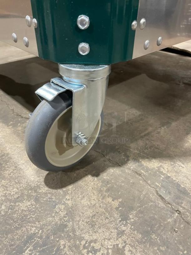 New In The Box! Scratch-N-Dent! Cres Cor Commercial Stainless Steel Adjustable Dish Dolly For 9 7/8" - 11" Plates! On Casters! Model: 501-10-240 SN: DCE-J000691829-002! - Image 7 of 9