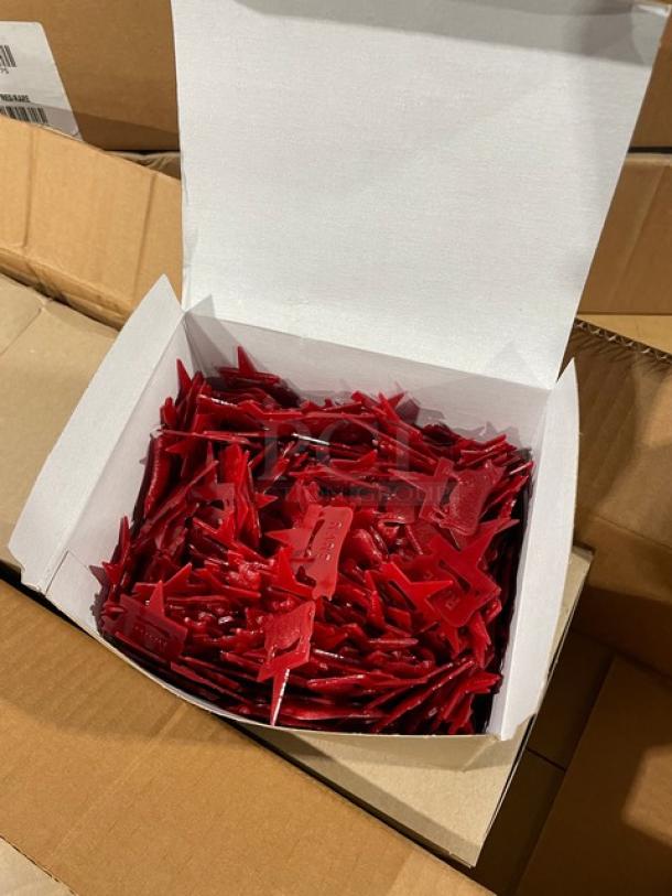 New In The Box! WNA Red 1.75 Inch "Rare" Steer Steak Markers! Model: SPSMRARE175! 9X Your Bid! - Image 4 of 5