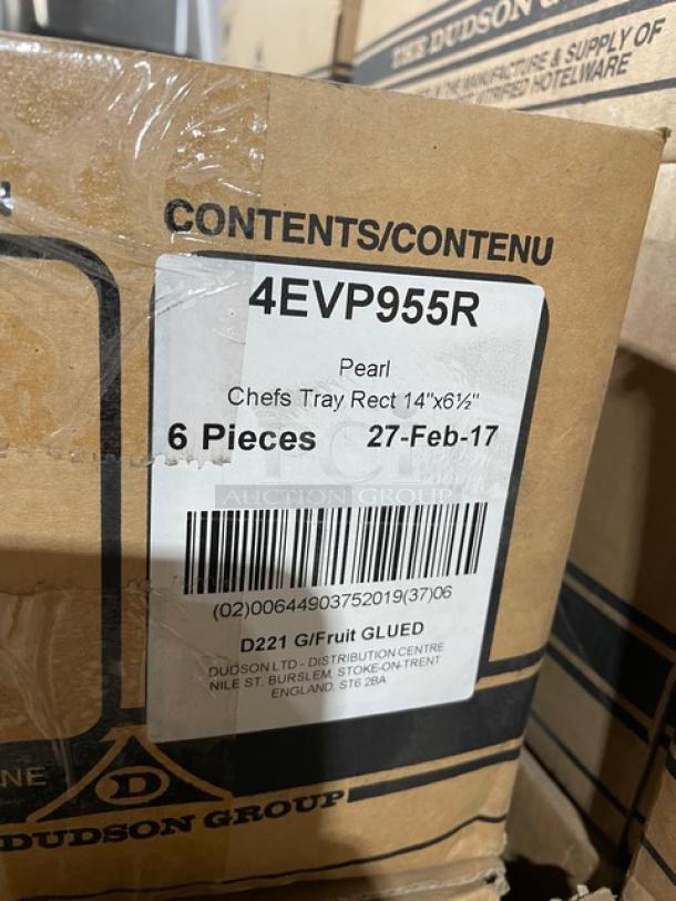 New In The Box! Dudson Commercial Pearl Ceramic Chef's Trays! Model: 4EVP955R! 14X Your Bid! - Image 4 of 10