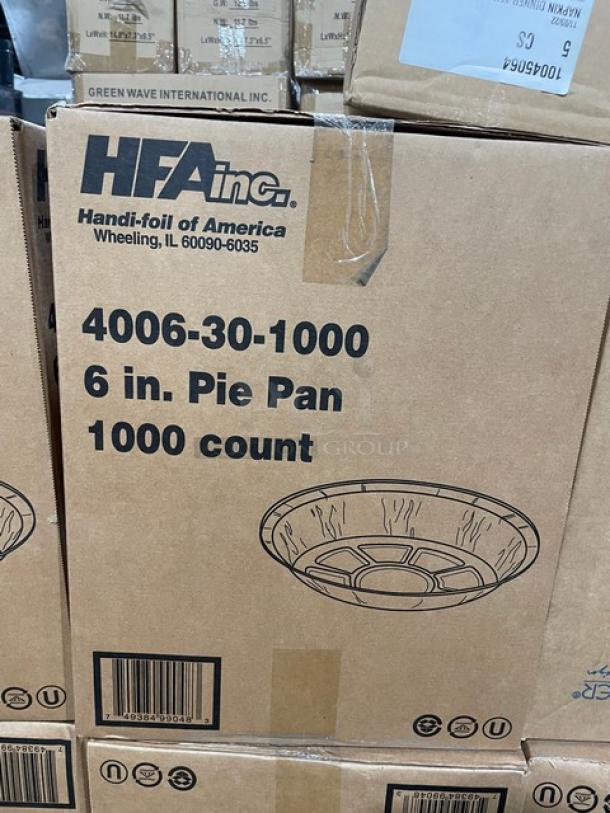 All New In The Box! Mixed Pallet! HFA Commercial Aluminum 6 Inch Pie Pans! With Green Wave International Heavy Weight, 100% Compostable CPLA Cutlery Knifes! With Hoffmaster 2 Ply 15"x17" Dinner Napkins! 75X Your Bid! - Image 5 of 14