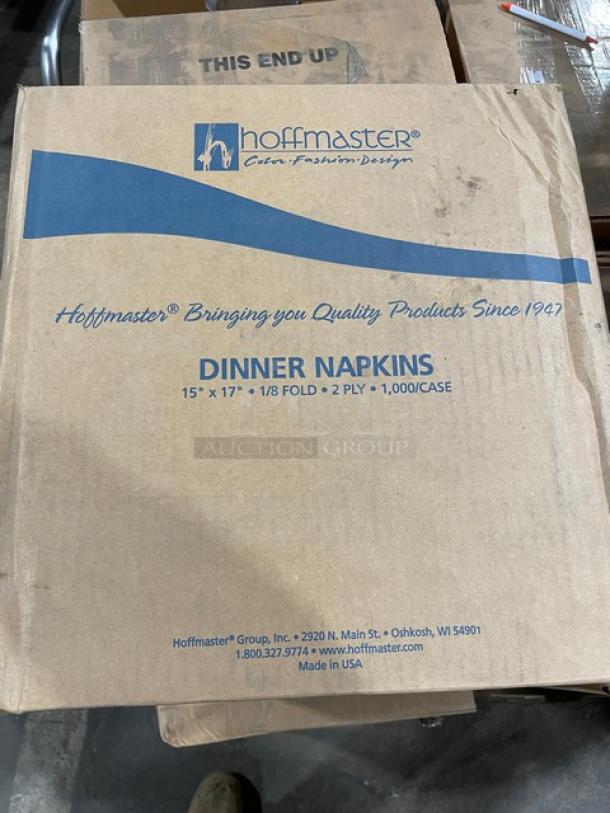 All New In The Box! Mixed Pallet! HFA Commercial Aluminum 6 Inch Pie Pans! With Green Wave International Heavy Weight, 100% Compostable CPLA Cutlery Knifes! With Hoffmaster 2 Ply 15"x17" Dinner Napkins! 75X Your Bid! - Image 8 of 14
