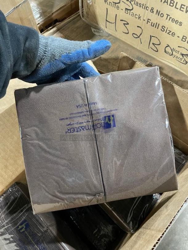 All New In The Box! Mixed Pallet! HFA Commercial Aluminum 6 Inch Pie Pans! With Green Wave International Heavy Weight, 100% Compostable CPLA Cutlery Knifes! With Hoffmaster 2 Ply 15"x17" Dinner Napkins! 75X Your Bid! - Image 10 of 14