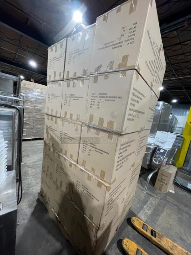 New In The Box! Lancaster Commercial Products Wescon Series White Lacquered MDF Medium Size Serving Trays! Model: 0911001WHT6! 30X Your Bid! - Image 4 of 11