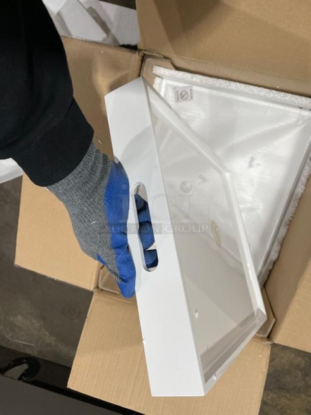 New In The Box! Lancaster Commercial Products Wescon Series White Lacquered MDF Medium Size Serving Trays! Model: 0911001WHT6! 30X Your Bid! - Image 8 of 12