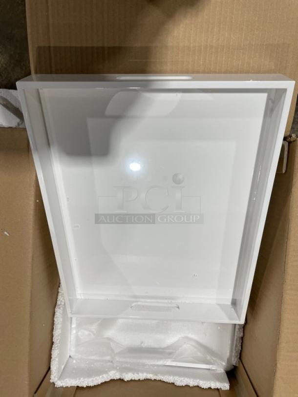 New In The Box! Lancaster Commercial Products Wescon Series White Lacquered MDF Medium Size Serving Trays! Model: 0911001WHT6! 30X Your Bid! - Image 11 of 12