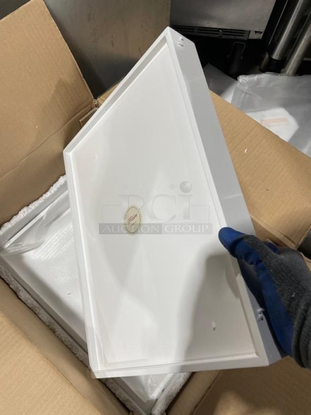 New In The Box! Lancaster Commercial Products Wescon Series White Lacquered MDF Medium Size Serving Trays! Model: 0911001WHT6! 30X Your Bid! - Image 9 of 12