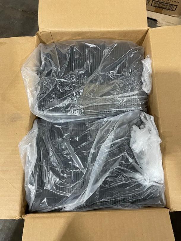 New In The Box! Culinary Squares Commercial Polypropylene 8.5" Heat Tolerant/Microwave-Safe Black Food Storage Containers! 27X Your Bid! - Image 5 of 8