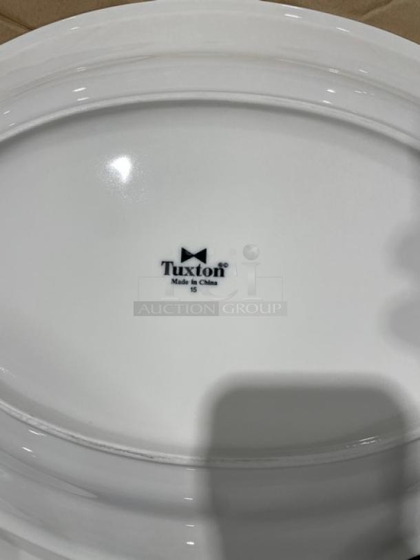 New In The Box! Tuxton Naples 45 Ristorante E Pizzeria Series Eggshell High Quality Oval Dinnerware Platters! 22X Your Bid! - Image 10 of 14