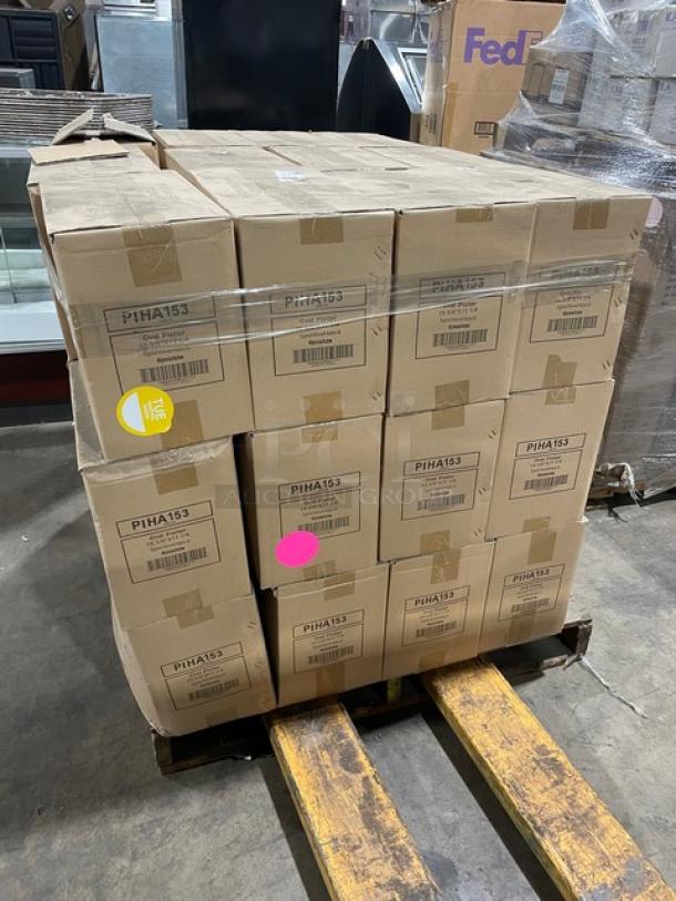 New In The Box! Tuxton Naples 45 Ristorante E Pizzeria Series Eggshell High Quality Oval Dinnerware Platters! 18X Your Bid! - Image 2 of 11