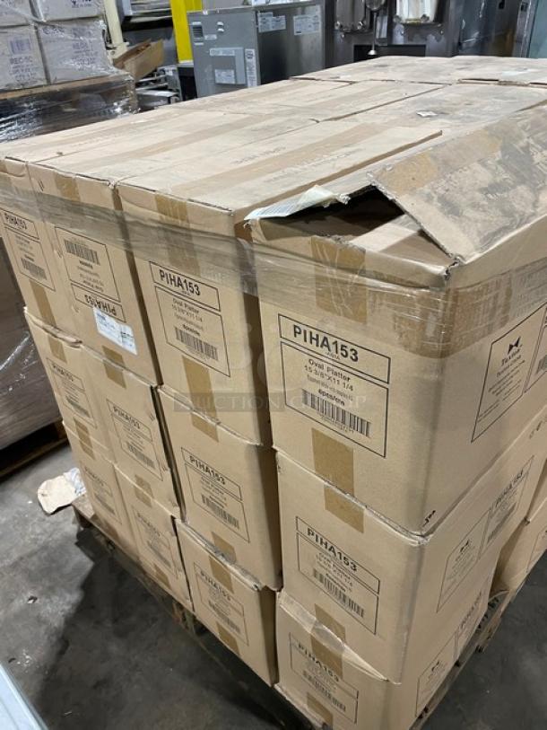 New In The Box! Tuxton Naples 45 Ristorante E Pizzeria Series Eggshell High Quality Oval Dinnerware Platters! 18X Your Bid! - Image 4 of 11