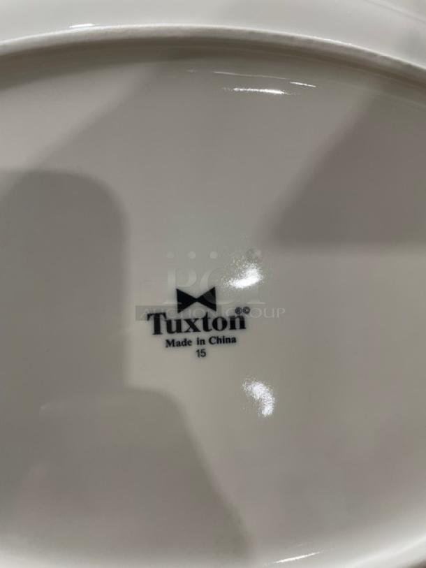 New In The Box! Tuxton Naples 45 Ristorante E Pizzeria Series Eggshell High Quality Oval Dinnerware Platters! 18X Your Bid! - Image 8 of 11