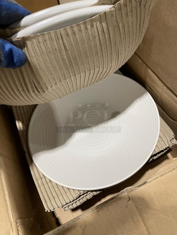 All New In The Box! High Quality Mixed Pallet! Oneida Oval 20oz. Bone White Porcelain Tundra Bakers Dish! With American Metalcraft Round 1.1oz. White Porcelain Sauce/Seasoning Dish! With WNA Yellow Medium Well 1-3/4" Steer Steak Markers! With CAC China 5 1/2" Round Amercian White Stoneware (Ceramic) Coupe Plates! With Dudson Evo Pearl 11.5" White Stoneware Deep Plates!  35X Your Bid! - Image 13 of 14