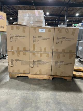 New In The Box! Lancaster Commercial Products Wescon Series White Lacquered MDF Medium Size Serving Trays! Model: 0911001WHT6! 12X Your Bid!