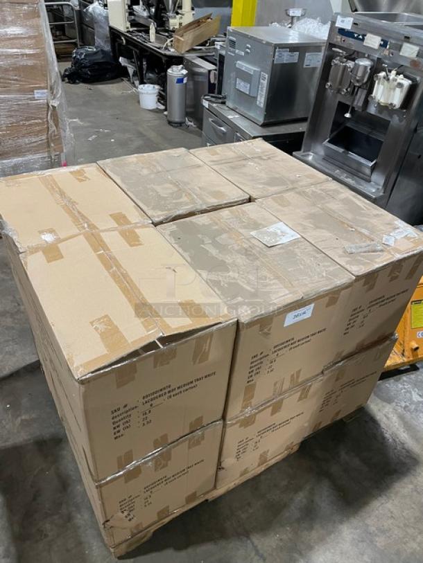 New In The Box! Lancaster Commercial Products Wescon Series White Lacquered MDF Medium Size Serving Trays! Model: 0911001WHT6! 12X Your Bid! - Image 5 of 12