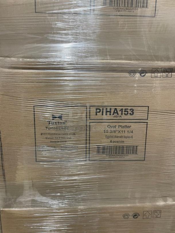 New In The Box! Tuxton Naples 45 Ristorante E Pizzeria Series Eggshell High Quality Oval Dinnerware Platters! 24X Your Bid! - Image 6 of 11