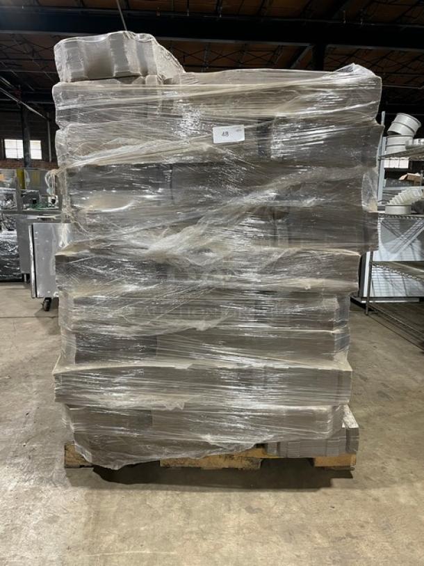New! Wrapped On Pallet! Freeport Paper Industries Commercial Cardboard Papa Rosso Pizza Boxes! All One Money! - Image 1 of 6