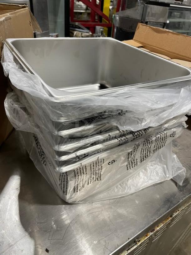 New In The Box! Winco Commercial Stainless Steel 6pc Steamtable/Hotel Pans! Model: SPTT6! - Image 3 of 7