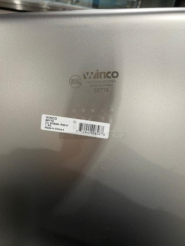 New In The Box! Winco Commercial Stainless Steel 6pc Steamtable/Hotel Pans! Model: SPTT6! - Image 5 of 7