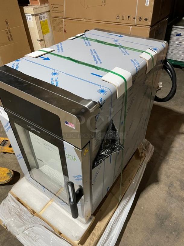 Brand New! Alto-Shaam! Late Model 2021! Vector H Series Commercial Stainless Steel Electric Powered Half Size Ventless Multi-Cook Oven! With 3 Individual Cooking Chambers! With Touchscreen Controls! With New In The Box Alto-Shaam Non-Caustic Oven Cleaner! Model: VMC-H3 SN: 3045839-1! 208-240V! On Legs! - Image 11 of 11