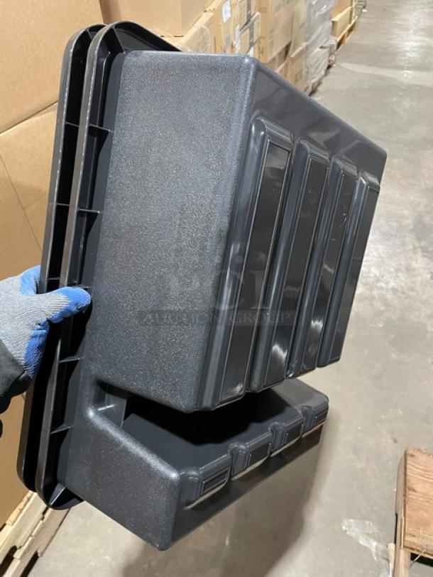 Winco Commercial Black Heavy Weight Polypropylene Divided Bus Box! Model: PLTC-7K! 8X Your Bid! - Image 4 of 7