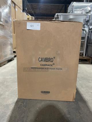 New In The Box! Cambro 3 Pack Camrack Customizable 16 Compartment Brown Glass Racks! With 3 Gray Extenders Each! Model: 16S638167! All One Money!
