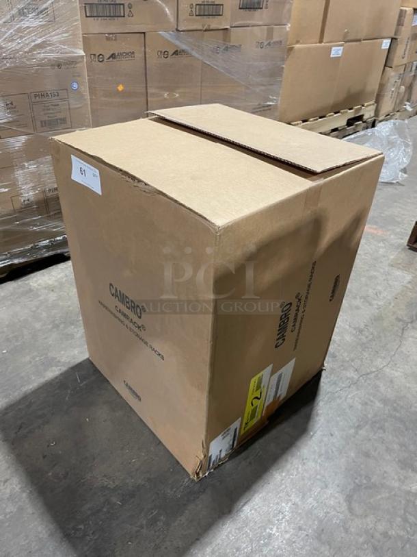 New In The Box! Cambro 3 Pack Camrack Customizable 16 Compartment Brown Glass Racks! With 3 Gray Extenders Each! Model: 16S638167! All One Money! - Image 2 of 8