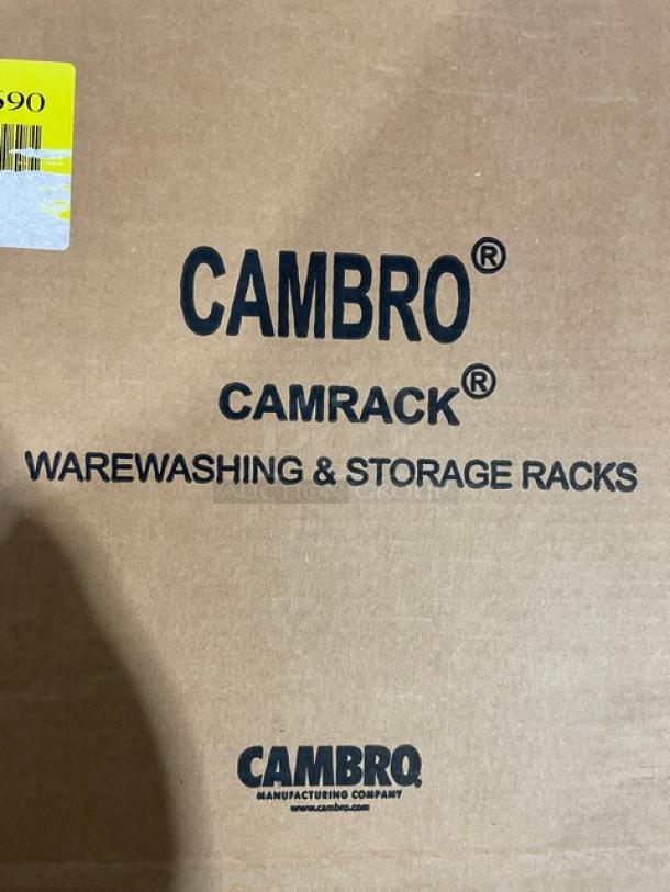 New In The Box! Cambro 3 Pack Camrack Customizable 16 Compartment Brown Glass Racks! With 3 Gray Extenders Each! Model: 16S638167! All One Money! - Image 8 of 8