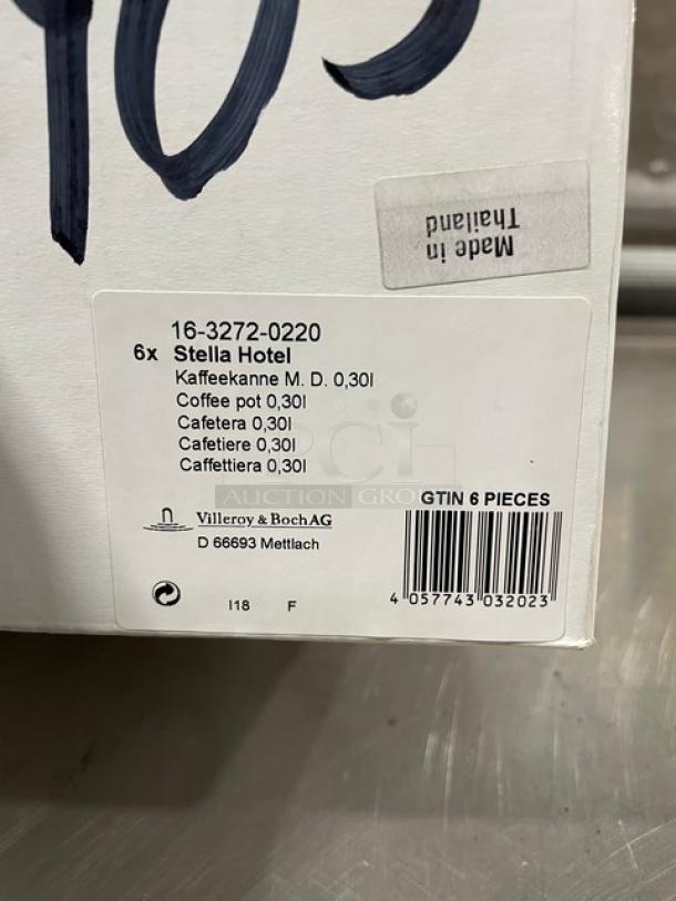 New In The Box! Villeroy & Boch Set Of White Premium Bone Porcelain Coffee/Teapots! Model: 16-3272-0220! 2X Your Bid! - Image 6 of 6