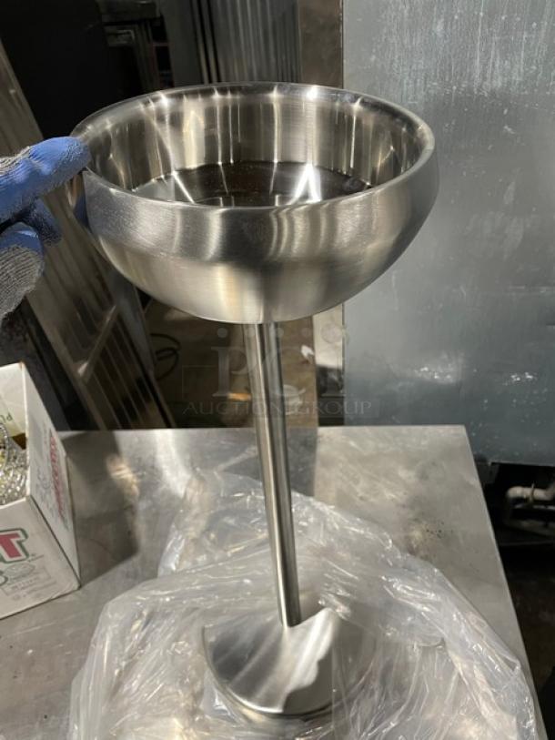 New In The Box! Steelite International Commercial Stainless Steel 10.25"x9.5"x28" Wine Bucket Stands! Model: 7600CV041! 28X Your Bid! - Image 6 of 9