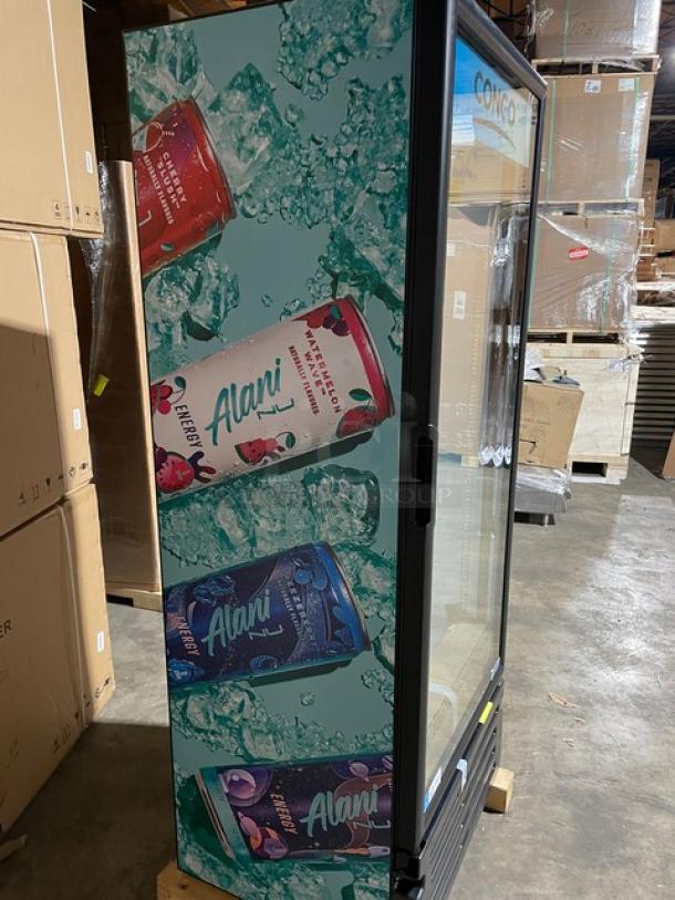 Brand New! Imbera! Late Model 2023! Commercial Single Glass Door Reach In Refrigerator Merchandiser! With Poly Coated Wire Racks! Model: G319 R2 SN: A53230302556! 115V! With Legs! - Image 4 of 9