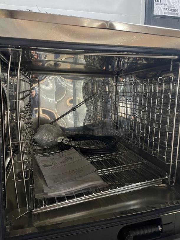 New! Scratch-N-Dent! Electrolux Air-O-Steam Touchline Series Commercial Stainless Steel Natural Gas-Powered Full-Size Combi Oven! With Wire Oven Racks! With Spray Hose! Model: AOS062GTP1 SN: 71910001! 120V! On Legs! - Image 5 of 15